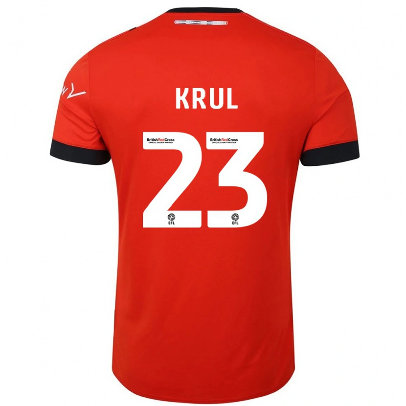 Danxen Mann Tim Krul #23 Oransje Svart Hjemmetrøye Drakt Trøye 2024/25 Skjorter T-Skjorte