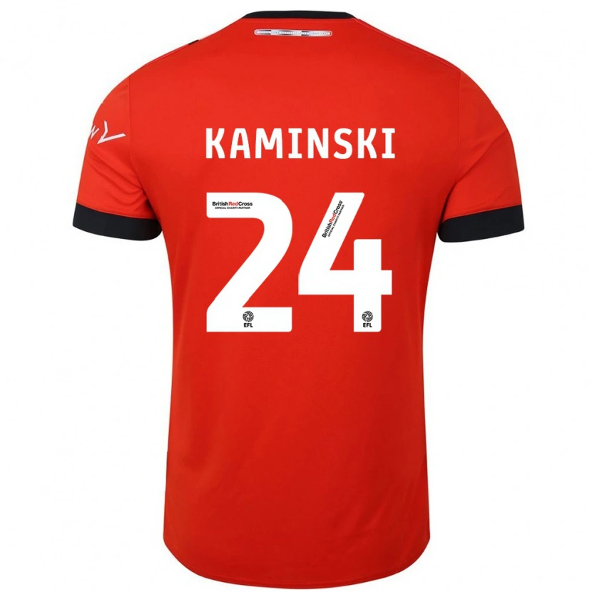 Danxen Mann Thomas Kaminski #24 Oransje Svart Hjemmetrøye Drakt Trøye 2024/25 Skjorter T-Skjorte