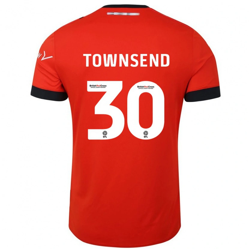Danxen Mann Andros Townsend #30 Oransje Svart Hjemmetrøye Drakt Trøye 2024/25 Skjorter T-Skjorte