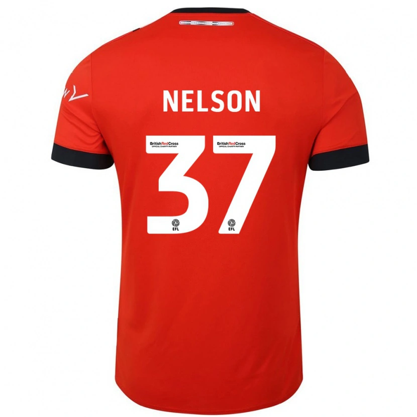 Danxen Mann Zack Nelson #37 Oransje Svart Hjemmetrøye Drakt Trøye 2024/25 Skjorter T-Skjorte