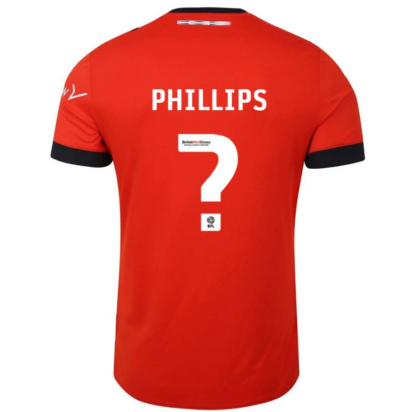Danxen Mann Josh Phillips #0 Oransje Svart Hjemmetrøye Drakt Trøye 2024/25 Skjorter T-Skjorte