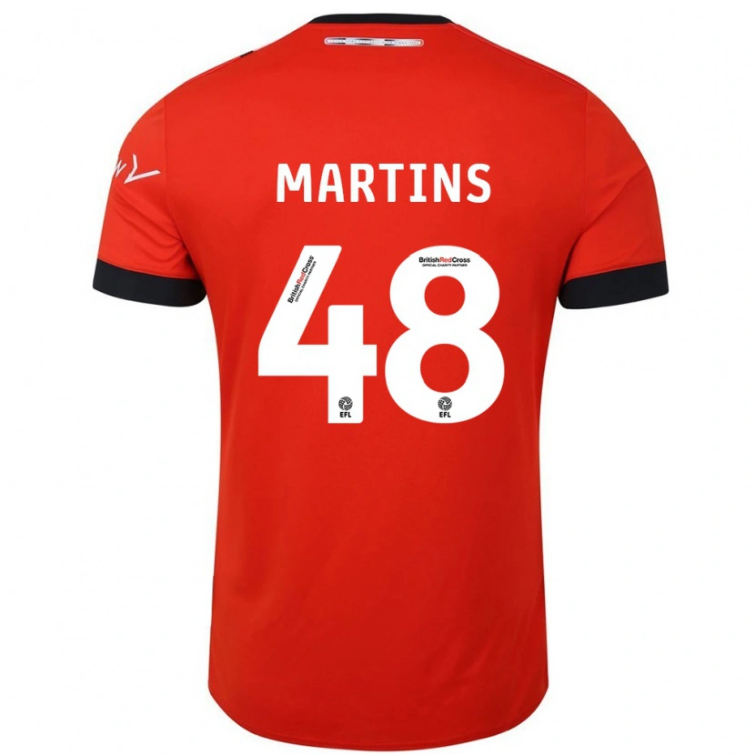 Danxen Mann Dominic Dos Santos Martins #48 Oransje Svart Hjemmetrøye Drakt Trøye 2024/25 Skjorter T-Skjorte
