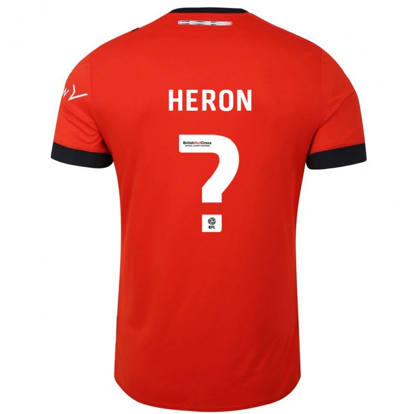 Danxen Mann Archie Heron #0 Oransje Svart Hjemmetrøye Drakt Trøye 2024/25 Skjorter T-Skjorte