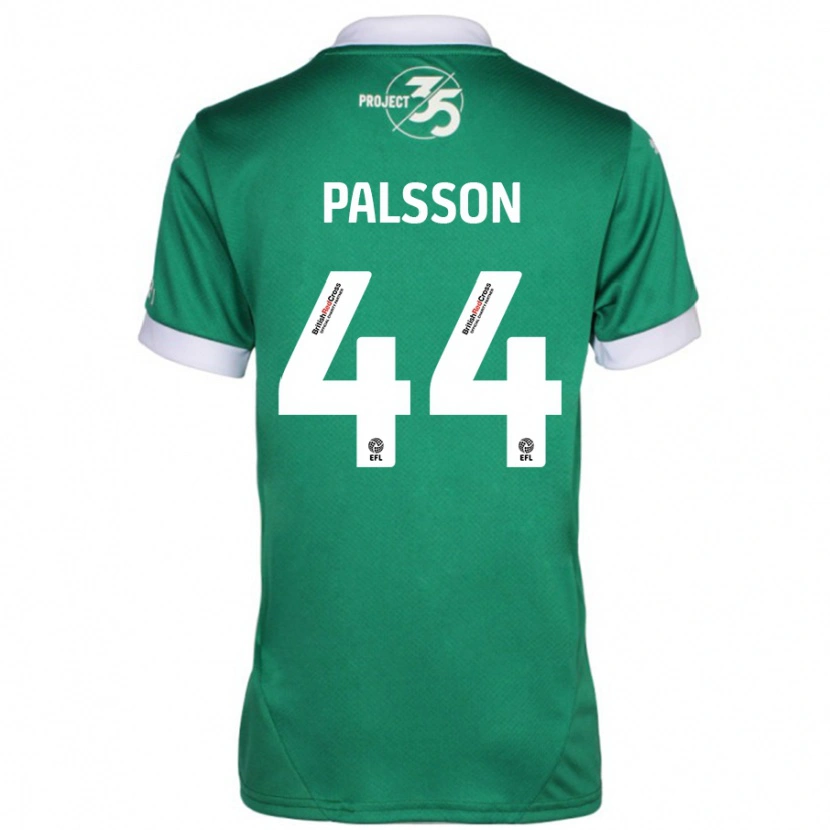 Danxen Mann Victor Pálsson #44 Grønn Hvit Hjemmetrøye Drakt Trøye 2024/25 Skjorter T-Skjorte