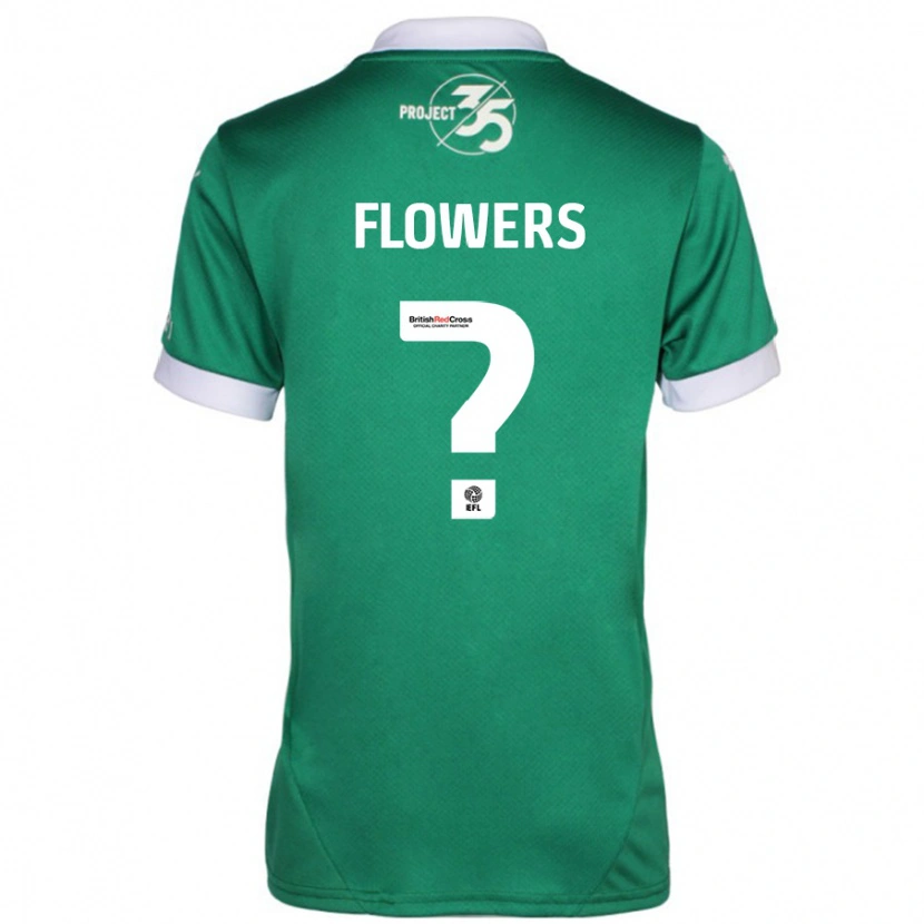 Danxen Mann Lewis Flowers #0 Grønn Hvit Hjemmetrøye Drakt Trøye 2024/25 Skjorter T-Skjorte