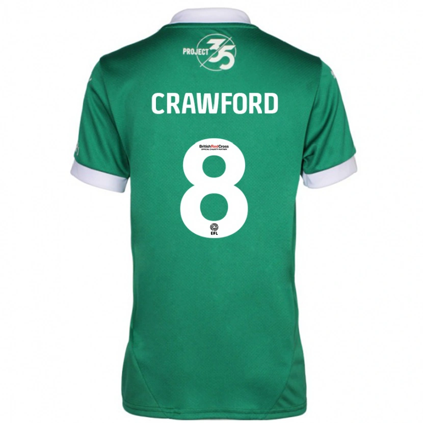 Danxen Mann Imy Crawford #8 Grønn Hvit Hjemmetrøye Drakt Trøye 2024/25 Skjorter T-Skjorte