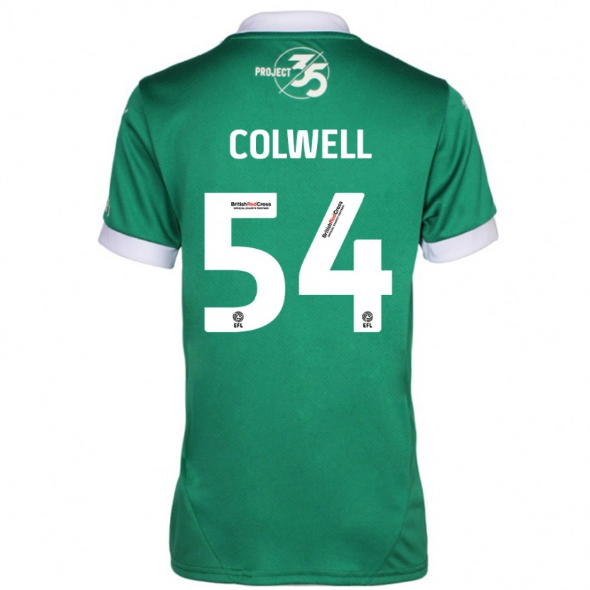 Danxen Mann Lewis Colwell #54 Grønn Hvit Hjemmetrøye Drakt Trøye 2024/25 Skjorter T-Skjorte