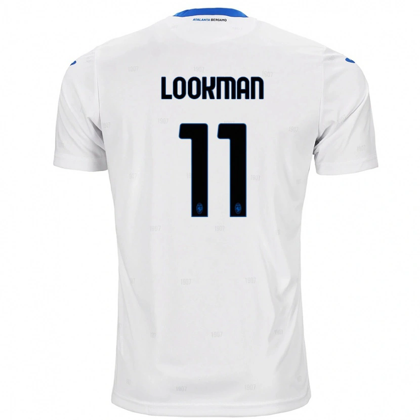 Danxen Mann Ademola Lookman #11 Hvit Bortetrøye Drakt Trøye 2024/25 Skjorter T-Skjorte