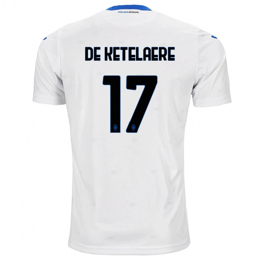 Danxen Mann Charles De Ketelaere #17 Hvit Bortetrøye Drakt Trøye 2024/25 Skjorter T-Skjorte