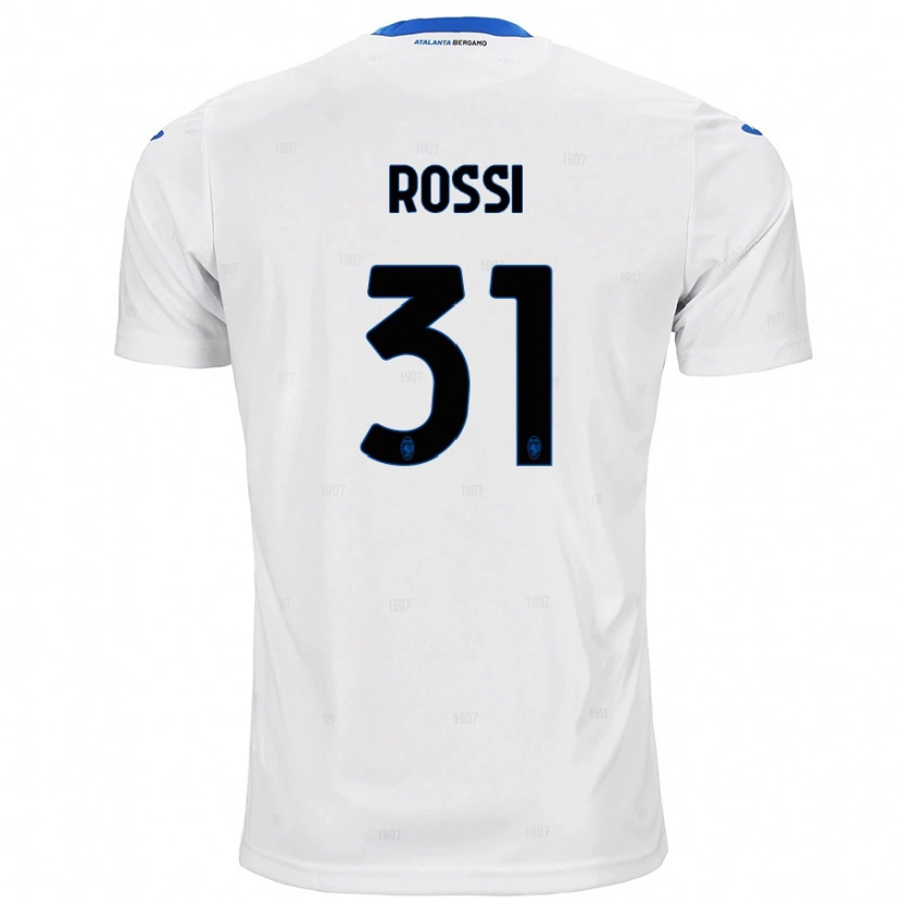 Danxen Mann Francesco Rossi #31 Hvit Bortetrøye Drakt Trøye 2024/25 Skjorter T-Skjorte