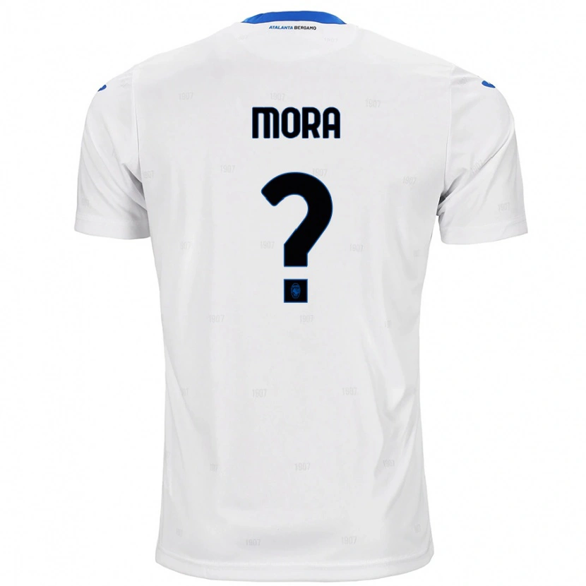 Danxen Mann Christian Mora #0 Hvit Bortetrøye Drakt Trøye 2024/25 Skjorter T-Skjorte