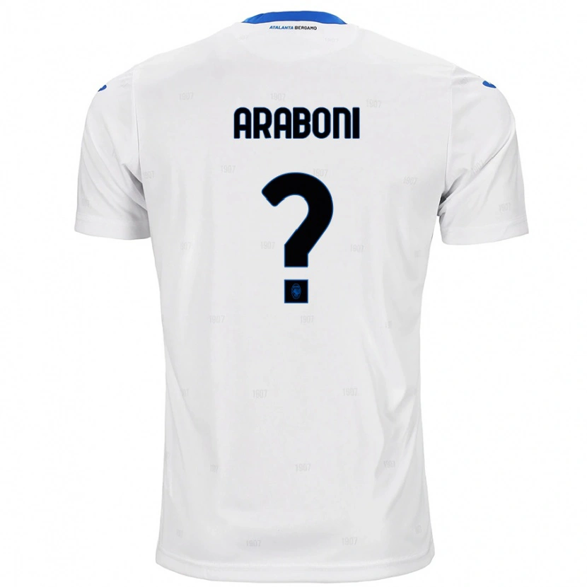 Danxen Mann Sebastiano Araboni #0 Hvit Bortetrøye Drakt Trøye 2024/25 Skjorter T-Skjorte