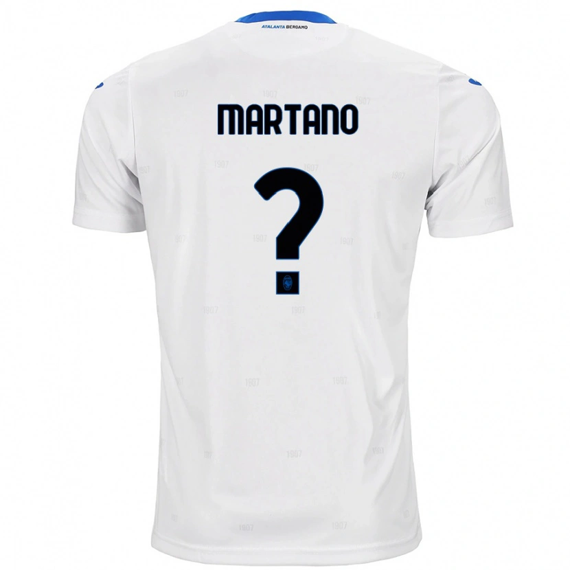 Danxen Mann Aldo Martano #0 Hvit Bortetrøye Drakt Trøye 2024/25 Skjorter T-Skjorte