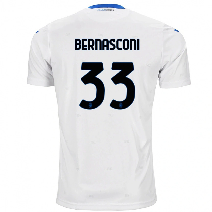 Danxen Mann Lorenzo Bernasconi #33 Hvit Bortetrøye Drakt Trøye 2024/25 Skjorter T-Skjorte