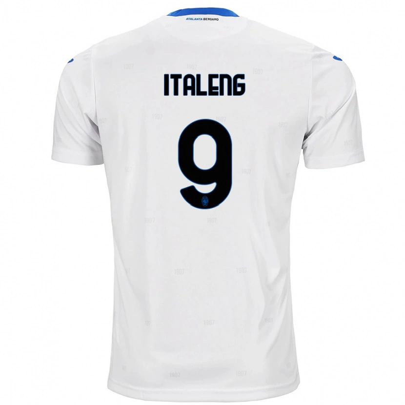 Danxen Mann Jonathan Italeng #9 Hvit Bortetrøye Drakt Trøye 2024/25 Skjorter T-Skjorte