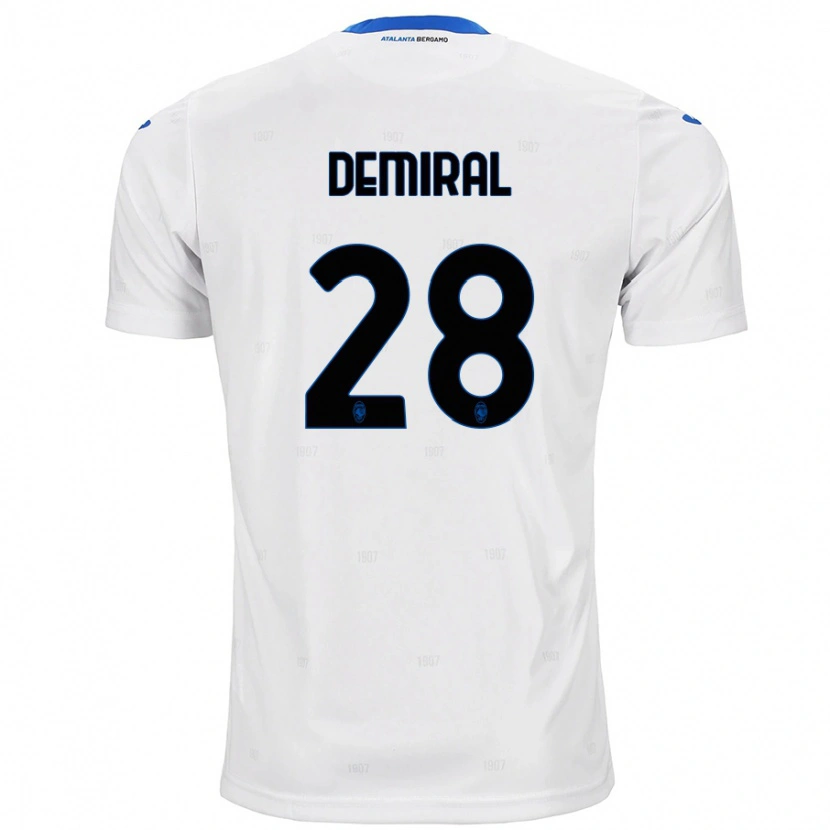 Danxen Mann Merih Demiral #28 Hvit Bortetrøye Drakt Trøye 2024/25 Skjorter T-Skjorte