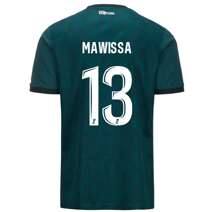 Danxen Mann Christian Mawissa #13 Mørk Grønn Bortetrøye Drakt Trøye 2024/25 Skjorter T-Skjorte