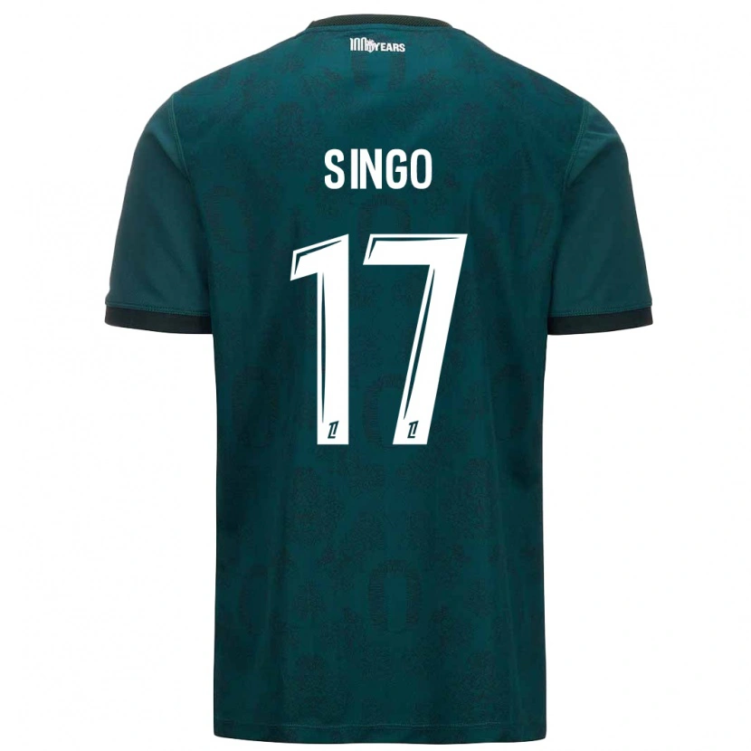 Danxen Mann Wilfried Singo #17 Mørk Grønn Bortetrøye Drakt Trøye 2024/25 Skjorter T-Skjorte