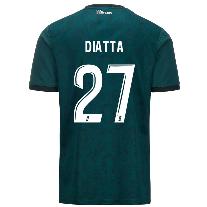 Danxen Mann Krépin Diatta #27 Mørk Grønn Bortetrøye Drakt Trøye 2024/25 Skjorter T-Skjorte