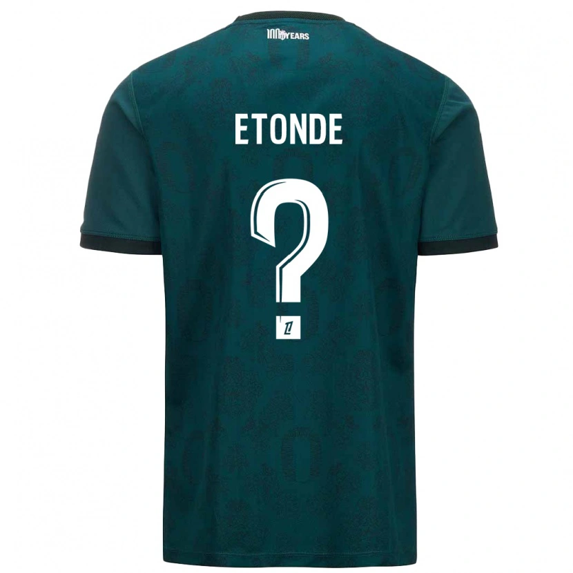 Danxen Mann Romaric Etonde #0 Mørk Grønn Bortetrøye Drakt Trøye 2024/25 Skjorter T-Skjorte
