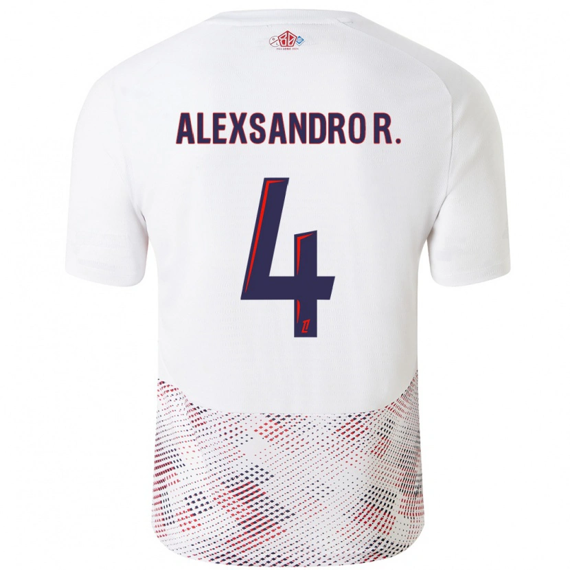 Danxen Mann Alexsandro #4 Hvit Kongeblå Bortetrøye Drakt Trøye 2024/25 Skjorter T-Skjorte