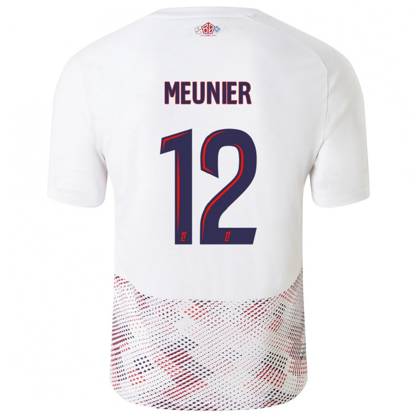 Danxen Mann Thomas Meunier #12 Hvit Kongeblå Bortetrøye Drakt Trøye 2024/25 Skjorter T-Skjorte