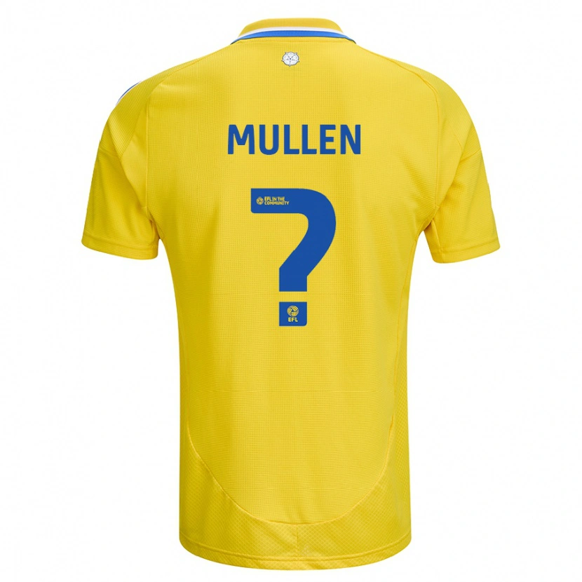 Danxen Mann Jeremiah Chilokoa-Mullen #0 Gul Blå Bortetrøye Drakt Trøye 2024/25 Skjorter T-Skjorte