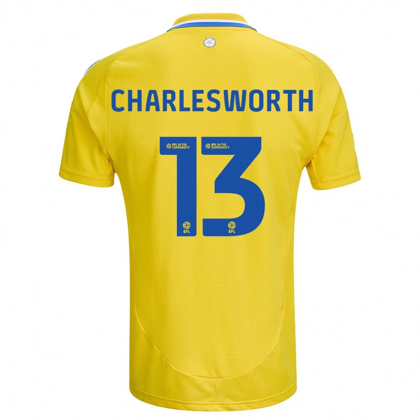 Danxen Mann Millie Robshaw-Charlesworth #13 Gul Blå Bortetrøye Drakt Trøye 2024/25 Skjorter T-Skjorte