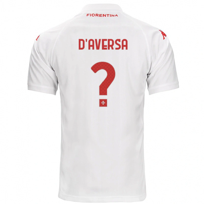 Danxen Mann Simone D'aversa #0 Hvit Bortetrøye Drakt Trøye 2024/25 Skjorter T-Skjorte
