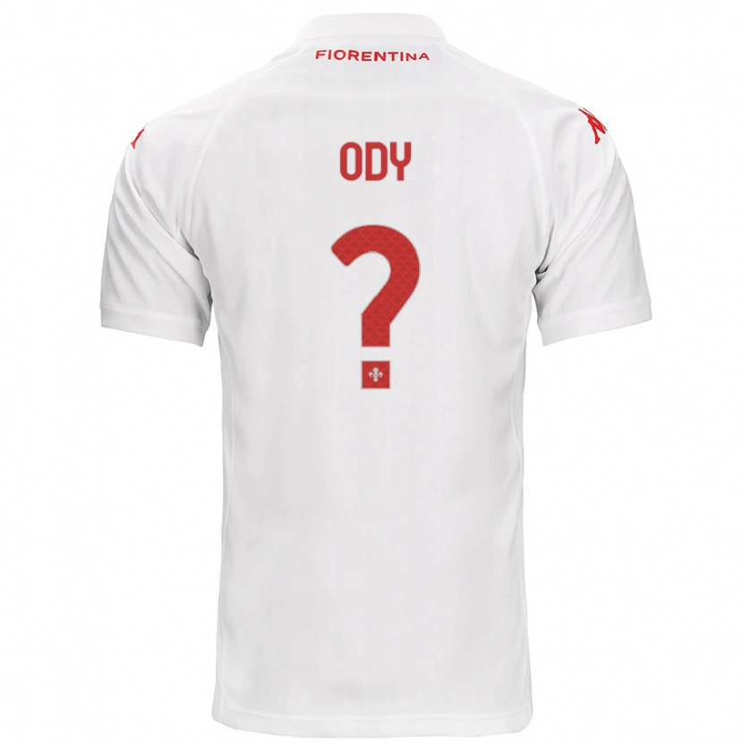 Danxen Mann Edwin Ody #0 Hvit Bortetrøye Drakt Trøye 2024/25 Skjorter T-Skjorte