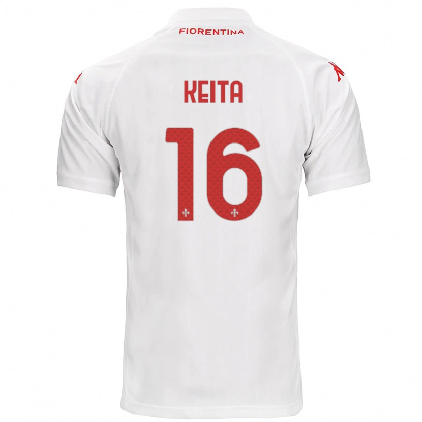 Danxen Mann Bala Keita #16 Hvit Bortetrøye Drakt Trøye 2024/25 Skjorter T-Skjorte