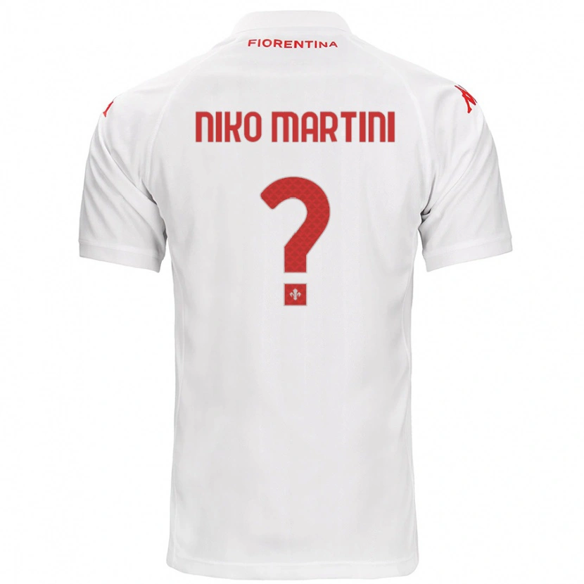Danxen Mann Niko Martini #0 Hvit Bortetrøye Drakt Trøye 2024/25 Skjorter T-Skjorte