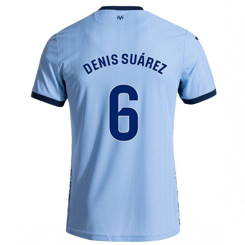 Danxen Mann Denis Suárez #6 Himmelblå Bortetrøye Drakt Trøye 2024/25 Skjorter T-Skjorte