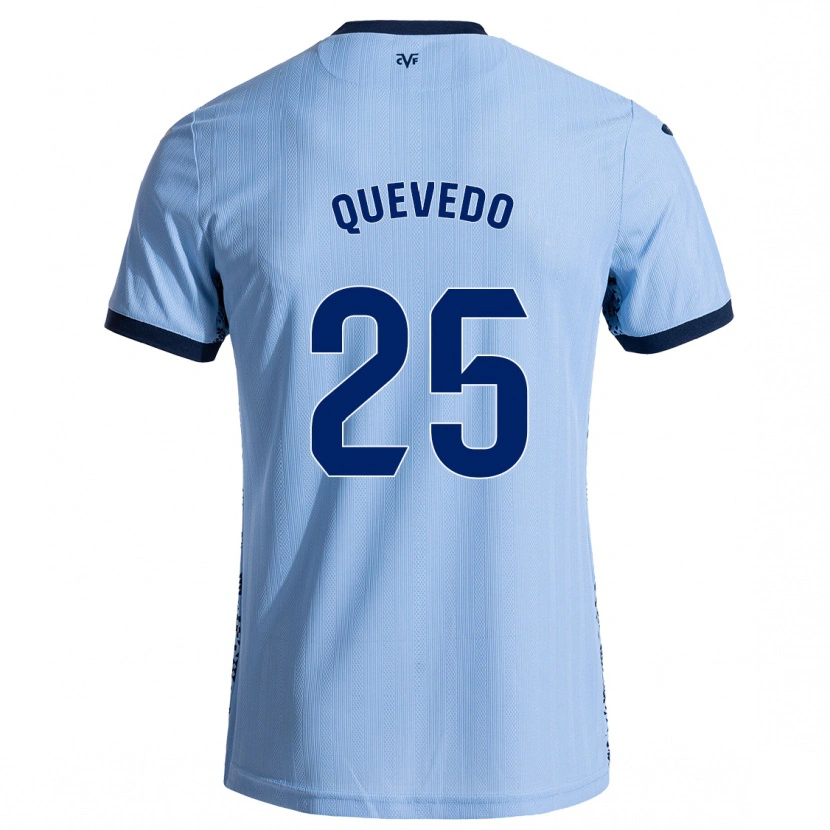 Danxen Mann Alex Quevedo #25 Himmelblå Bortetrøye Drakt Trøye 2024/25 Skjorter T-Skjorte