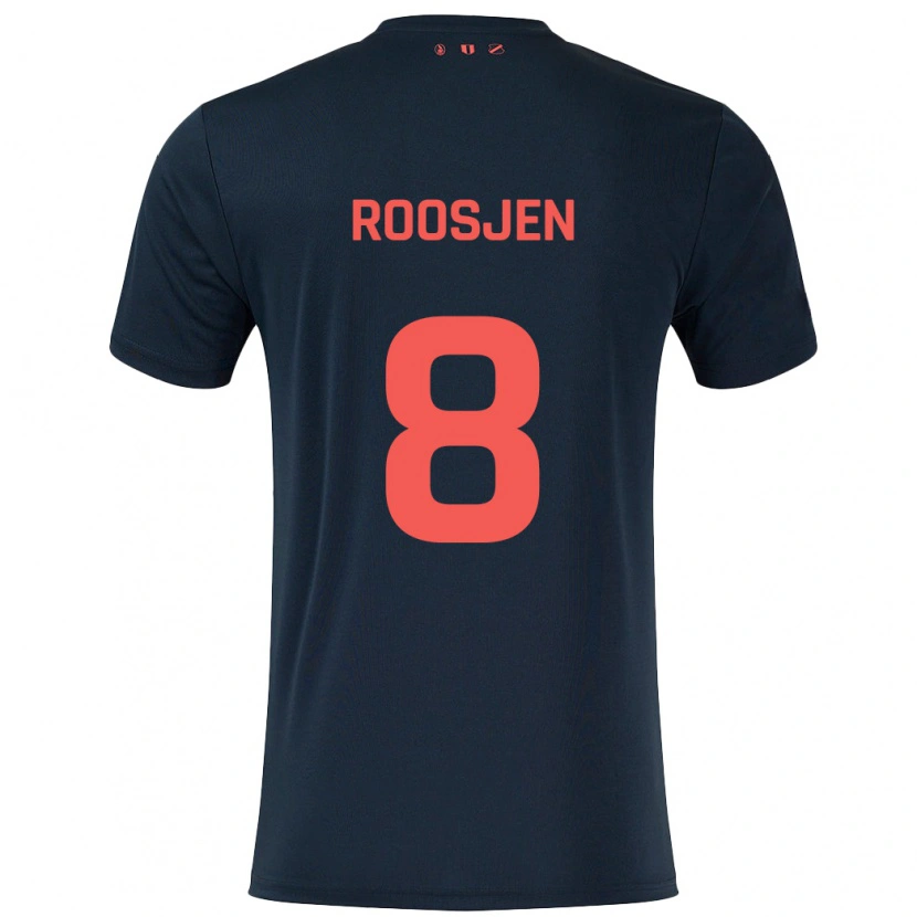 Danxen Mann Judith Roosjen #8 Svart Rød Bortetrøye Drakt Trøye 2024/25 Skjorter T-Skjorte
