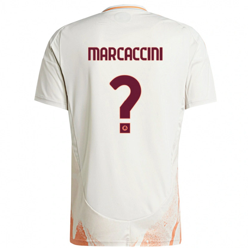 Danxen Mann Alessio Marcaccini #0 Kremhvit Oransje Bortetrøye Drakt Trøye 2024/25 Skjorter T-Skjorte