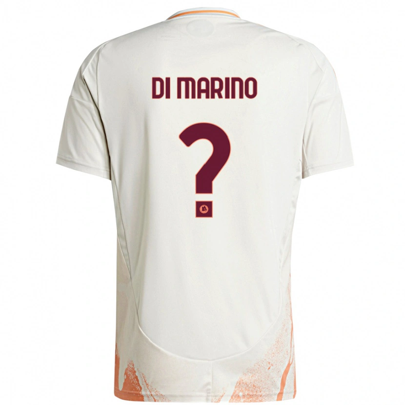 Danxen Mann Baldo Di Marino #0 Kremhvit Oransje Bortetrøye Drakt Trøye 2024/25 Skjorter T-Skjorte