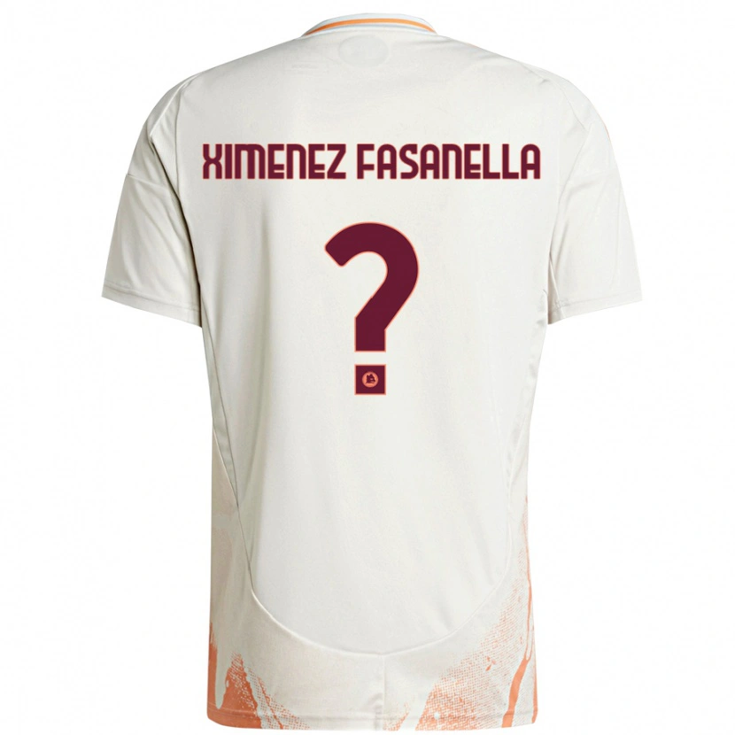 Danxen Mann Rafael Ximenez Fasanella #0 Kremhvit Oransje Bortetrøye Drakt Trøye 2024/25 Skjorter T-Skjorte