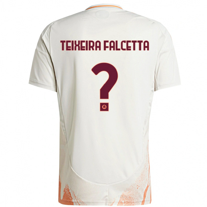 Danxen Mann Pietro Teixeira Falcetta #0 Kremhvit Oransje Bortetrøye Drakt Trøye 2024/25 Skjorter T-Skjorte