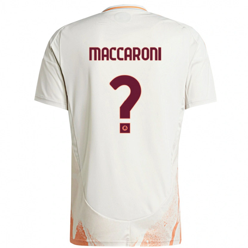 Danxen Mann Valerio Maccaroni #0 Kremhvit Oransje Bortetrøye Drakt Trøye 2024/25 Skjorter T-Skjorte