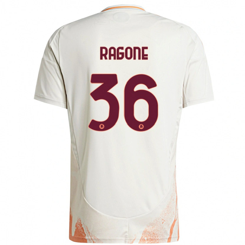 Danxen Mann Diego Ragone #36 Kremhvit Oransje Bortetrøye Drakt Trøye 2024/25 Skjorter T-Skjorte