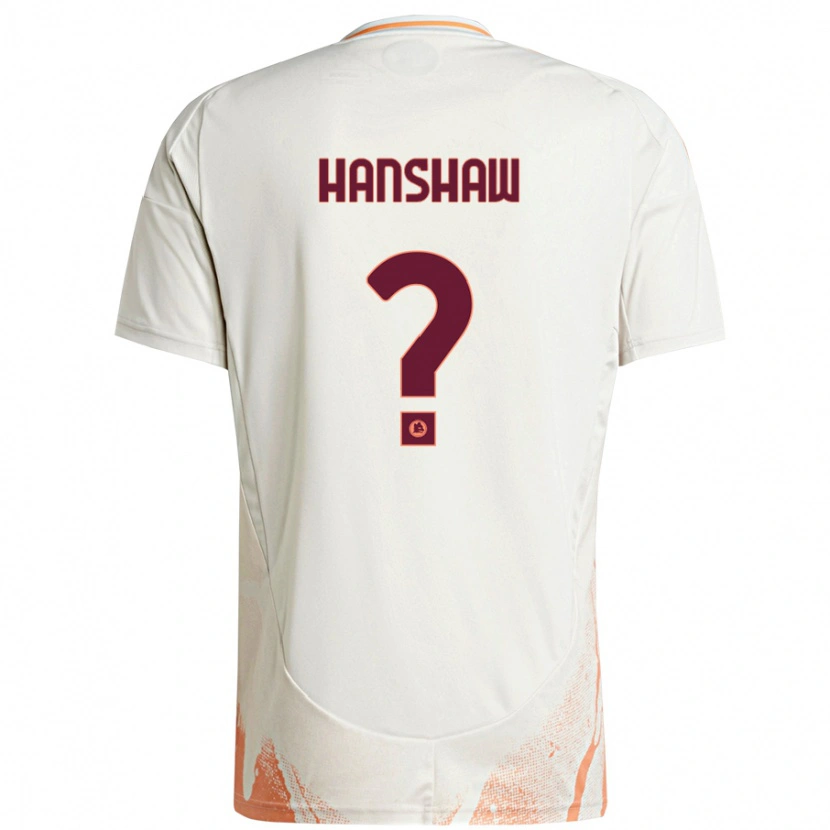 Danxen Mann Verena Hanshaw #0 Kremhvit Oransje Bortetrøye Drakt Trøye 2024/25 Skjorter T-Skjorte