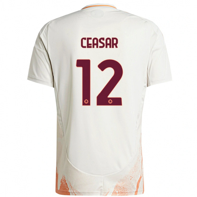 Danxen Mann Camelia Ceasar #12 Kremhvit Oransje Bortetrøye Drakt Trøye 2024/25 Skjorter T-Skjorte