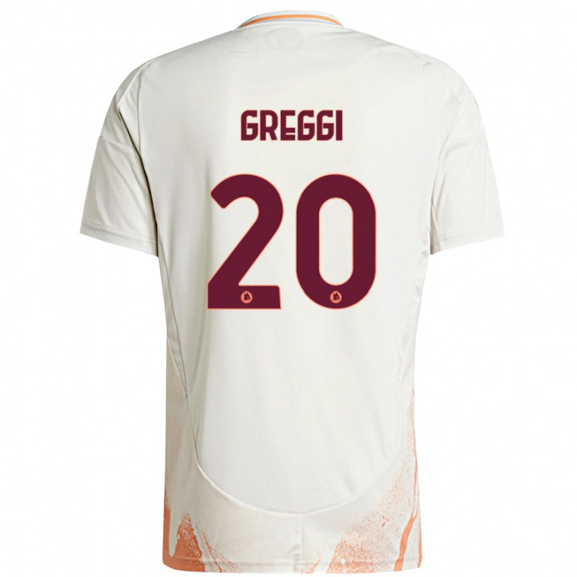 Danxen Mann Giada Greggi #20 Kremhvit Oransje Bortetrøye Drakt Trøye 2024/25 Skjorter T-Skjorte