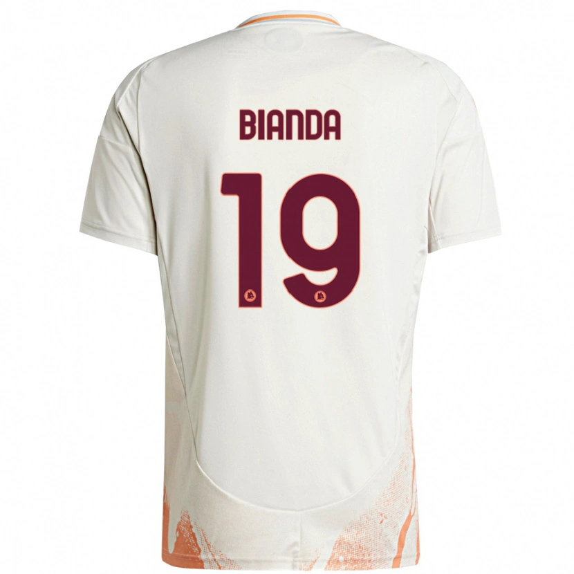 Danxen Mann William Bianda #19 Kremhvit Oransje Bortetrøye Drakt Trøye 2024/25 Skjorter T-Skjorte