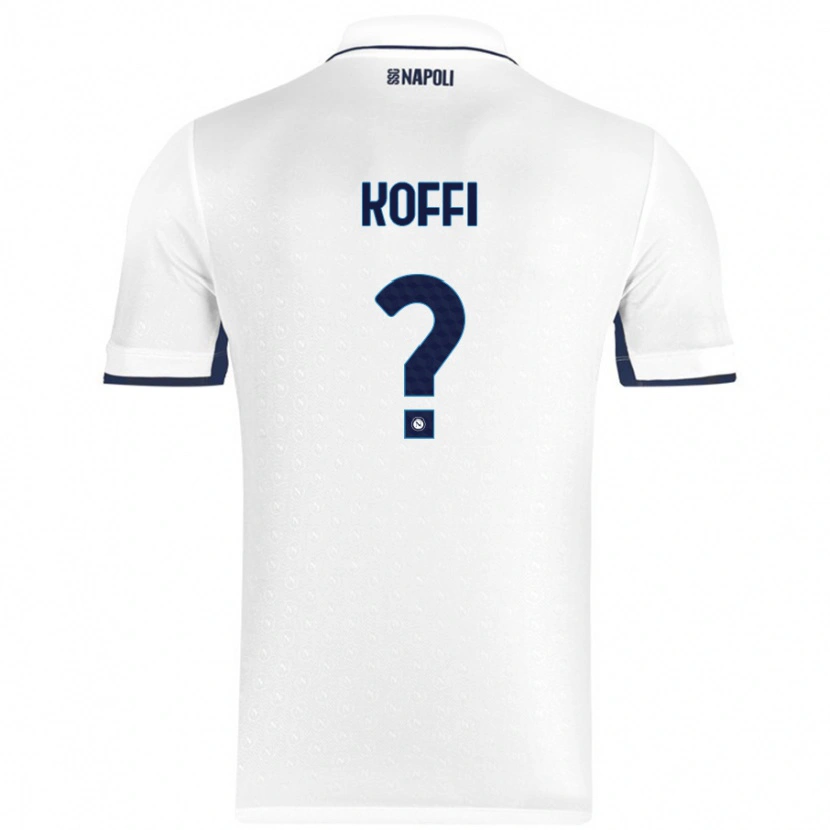 Danxen Mann Cedrick Koffi #0 Hvit Kongeblå Bortetrøye Drakt Trøye 2024/25 Skjorter T-Skjorte