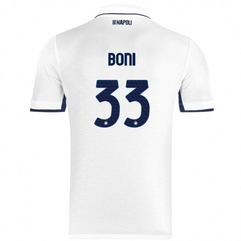 Danxen Mann Landry Boni #33 Hvit Kongeblå Bortetrøye Drakt Trøye 2024/25 Skjorter T-Skjorte