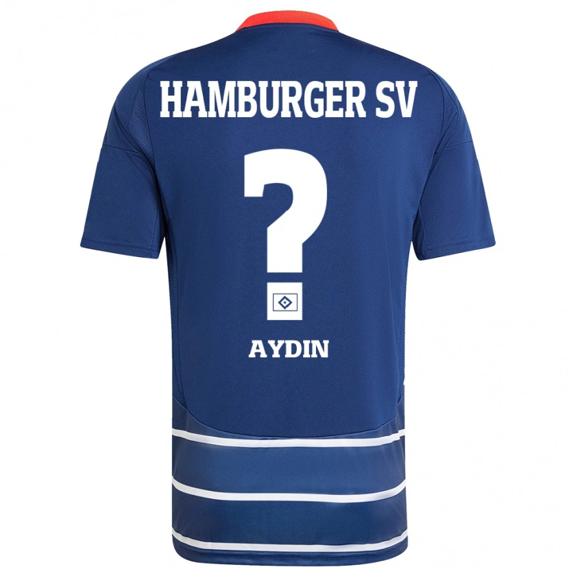 Danxen Mann Emre Aydin #0 Mørkeblått Bortetrøye Drakt Trøye 2024/25 Skjorter T-Skjorte
