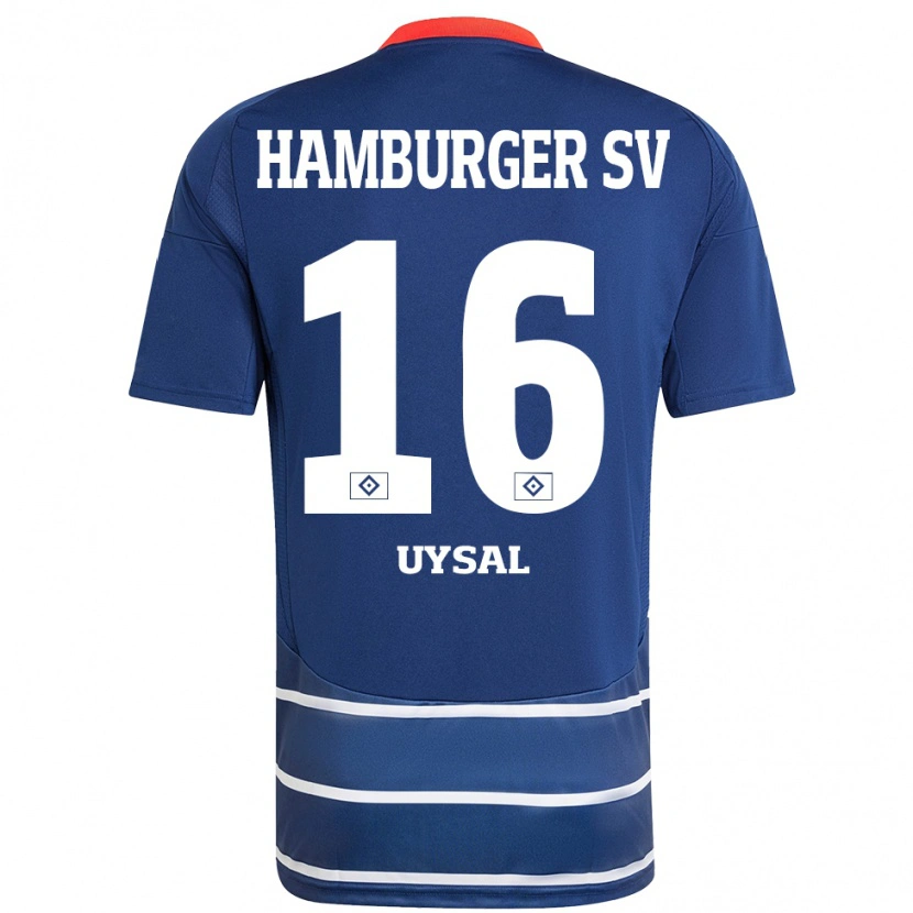 Danxen Mann Samed Uysal #16 Mørkeblått Bortetrøye Drakt Trøye 2024/25 Skjorter T-Skjorte