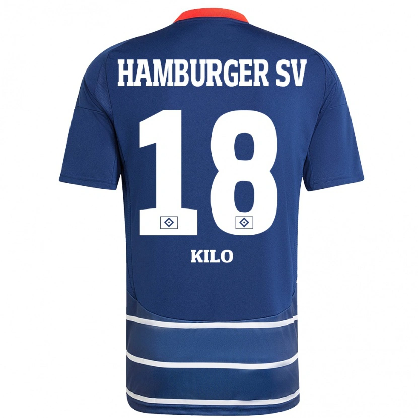 Danxen Mann Jesse Kilo #18 Mørkeblått Bortetrøye Drakt Trøye 2024/25 Skjorter T-Skjorte